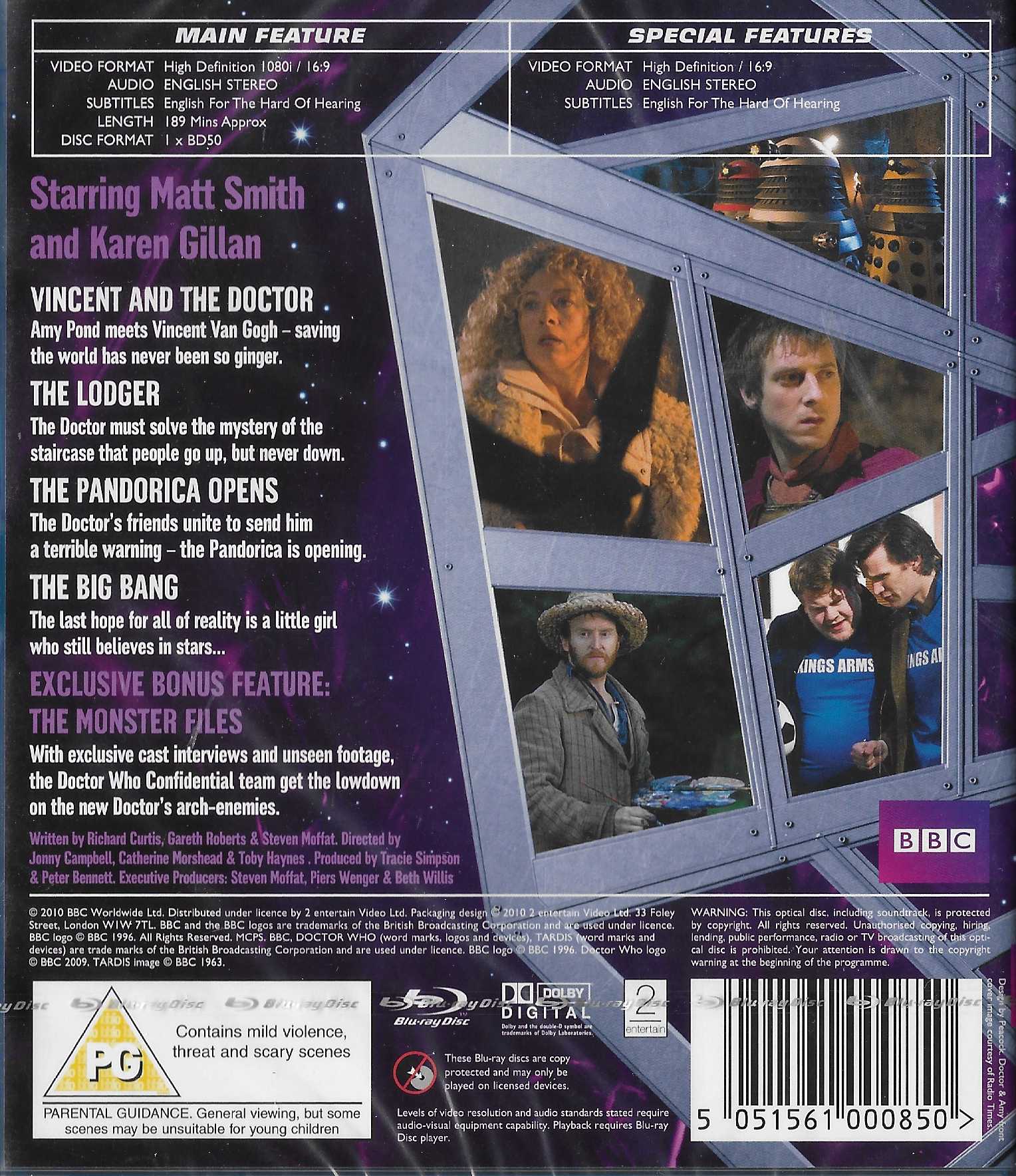 Picture of BBCBD 0085 Doctor Who - Series 5, volume 4 by artist Richard Curtis / Gareth Roberts / Steven Moffatt from the BBC records and Tapes library
